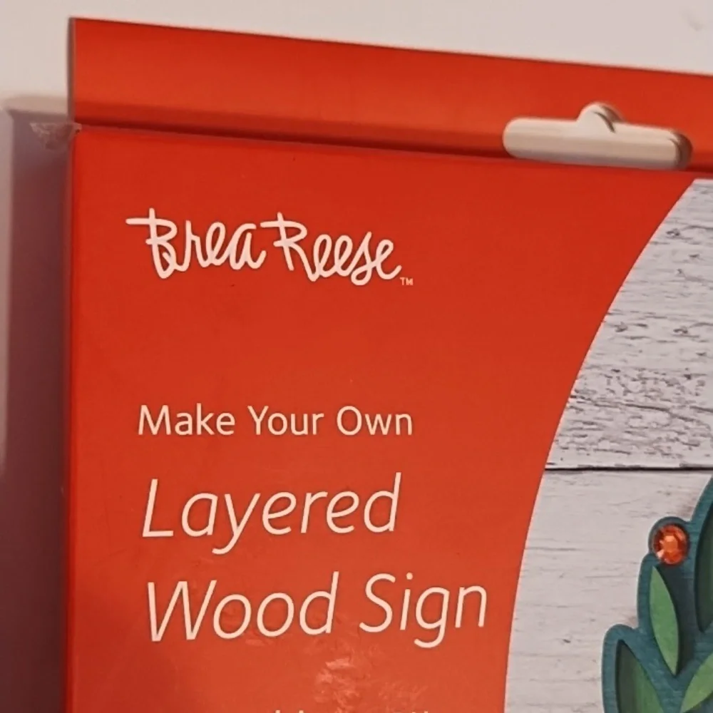 COPY - Nwt Brea Reese 56 PC Layered Wood Sign